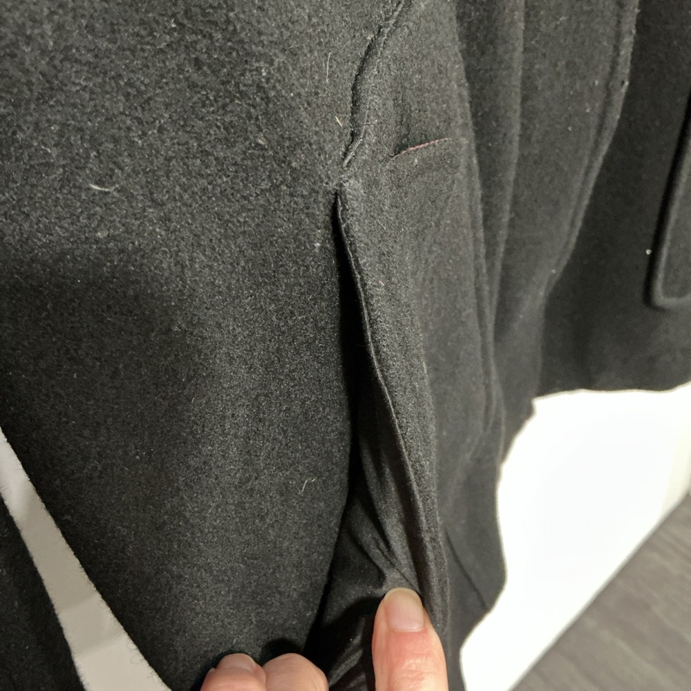 Tommy Hilfiger Wool Blend Duffle Coat, Toggle Buttons, Hood, Black, Small - Picture 4 of 14